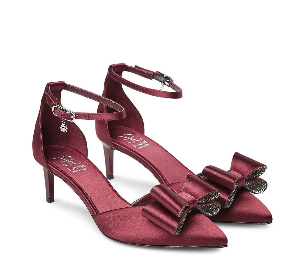 Fabi satin pumps