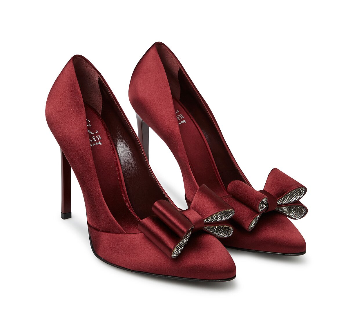 Fabi satin pump