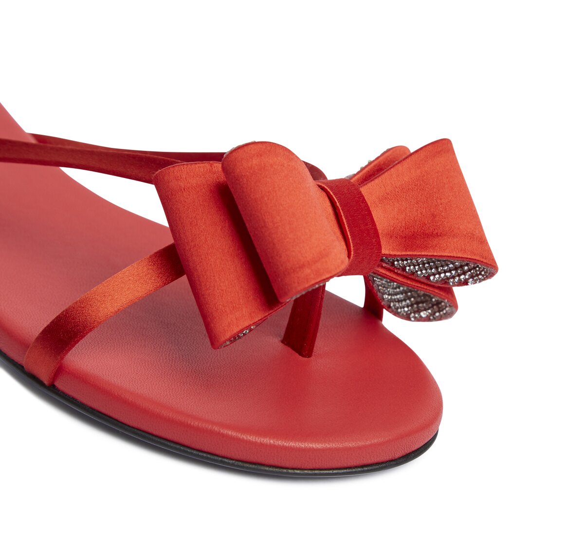 Fabi thong sandal in satin