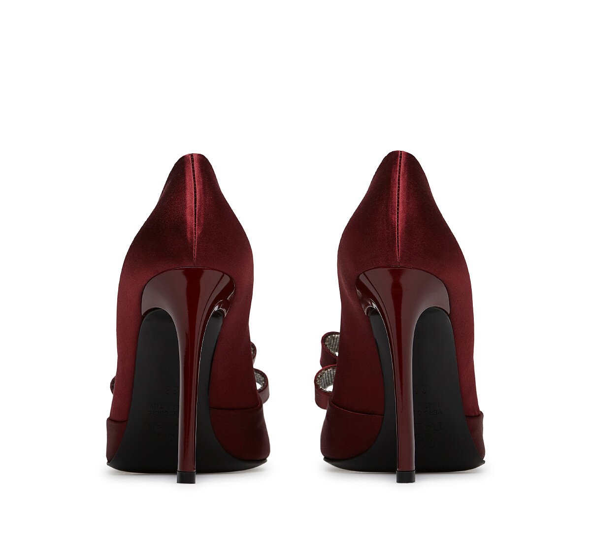 Fabi satin pump