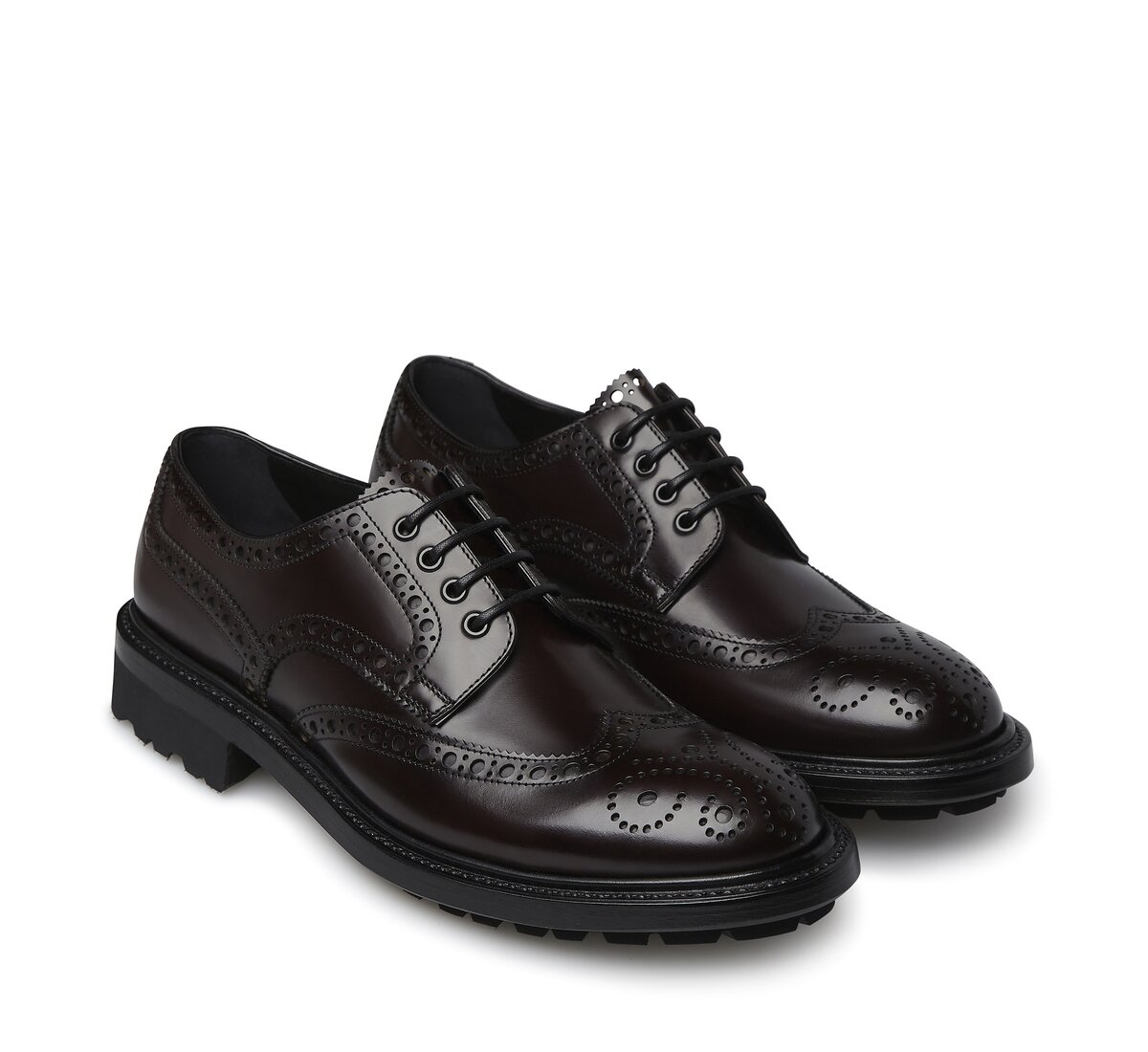 Шнуровка из телячьей кожи Fabi