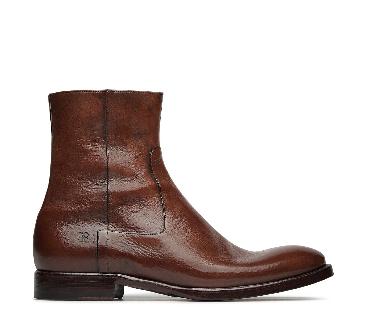 Tumbled Calfskin Ankle Boot