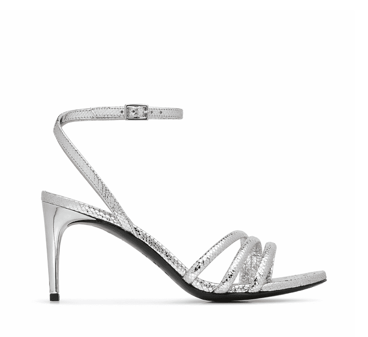 Сандалии Fabi с перекрещенным ремешком на щиколотке