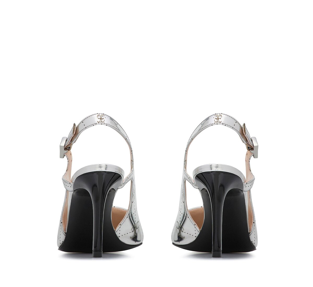 Fabi slingback in laminated calf leather