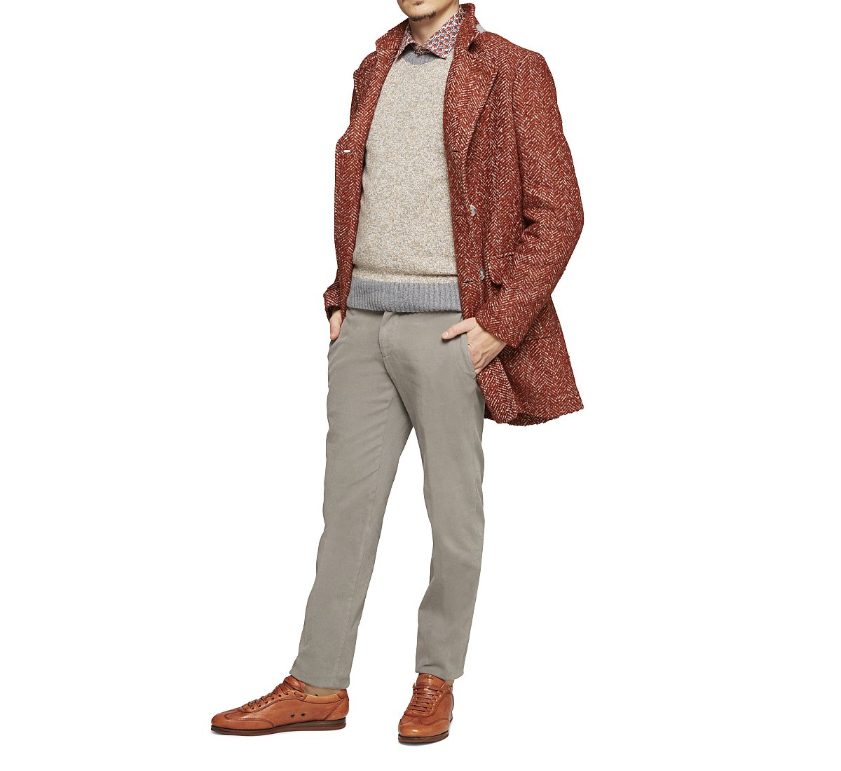 Reversing collar coat