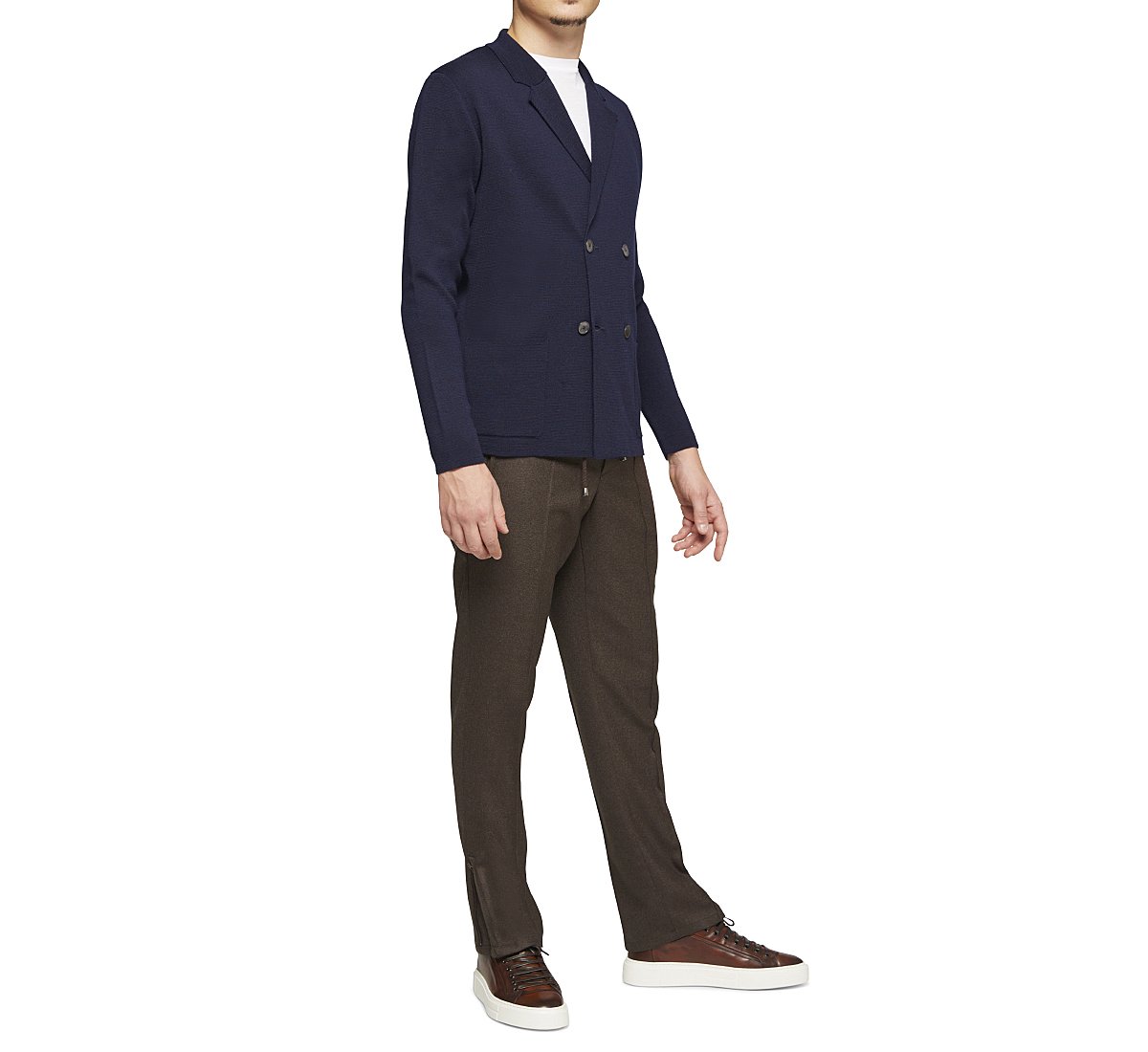Cardigan stile blazer in lana