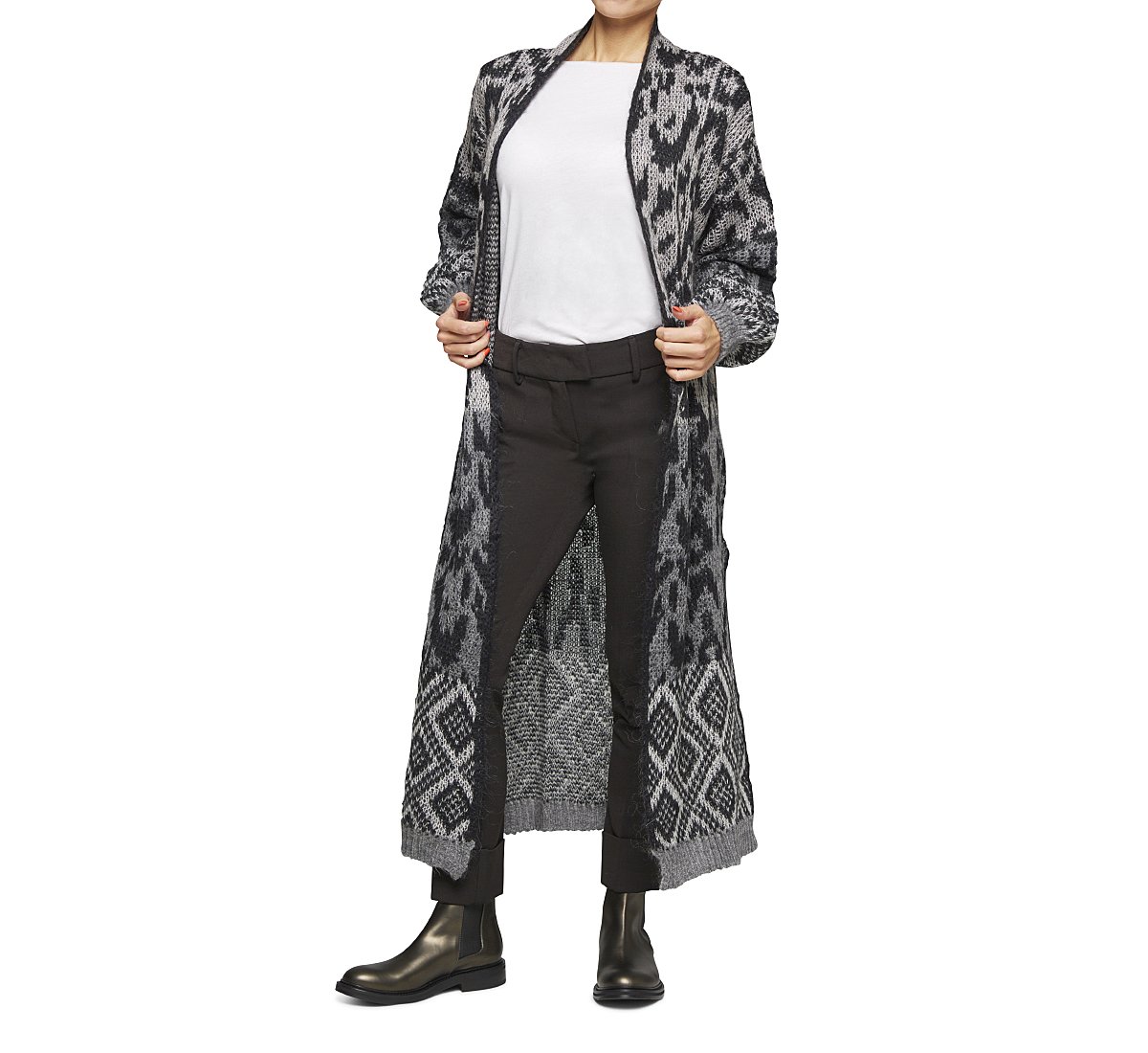 Pantaloni classic vita media