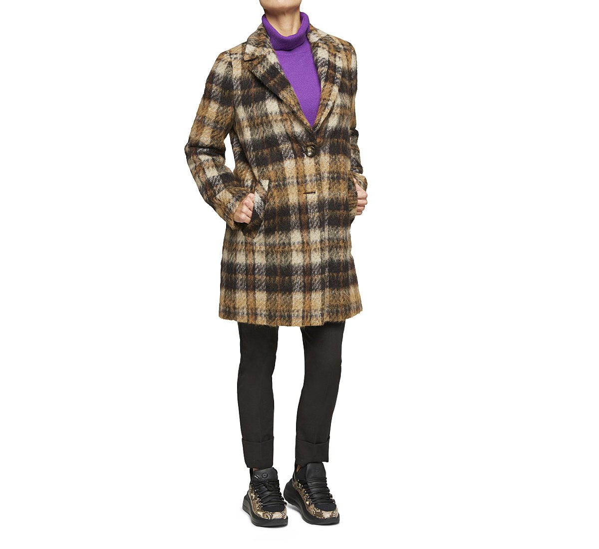 Pattern fabric coat