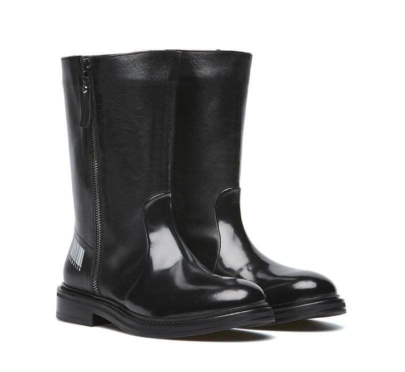Soft nappa leather boots