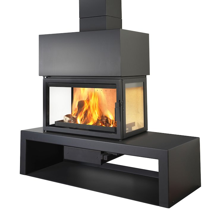 LL Calor 15DE Mural Wood Fireplace