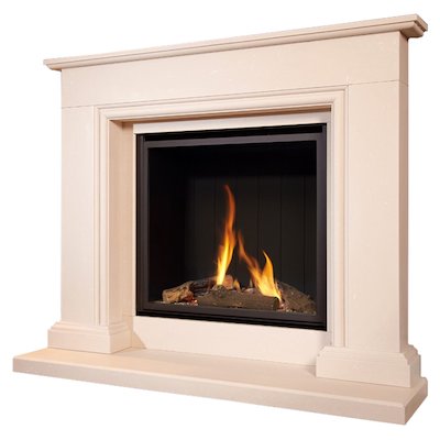 Flavel Sophia Conventional Gas Micro-Marble Fireplace Suite