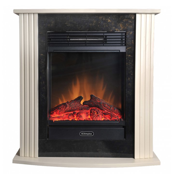 Dimplex Mini Mozart Optiflame Electric Fireplace Suite - Cream