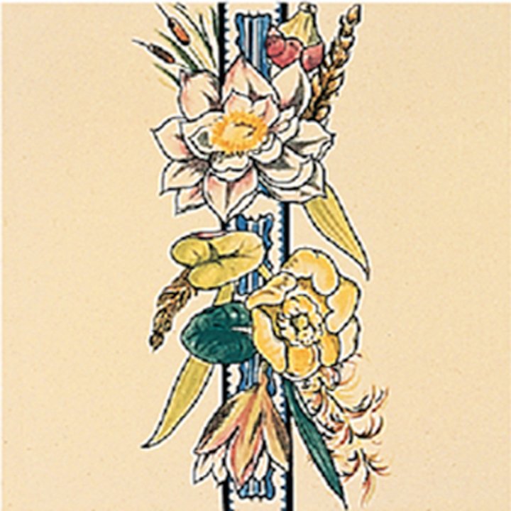 Stovax Birds & Butterflys Ceramic Glazed Hearth Tiles