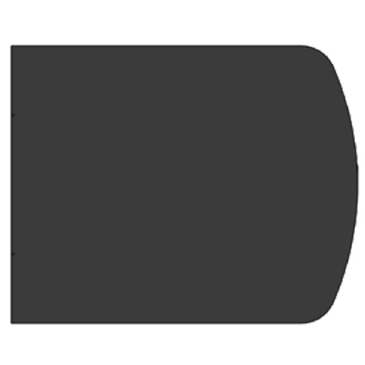EVA 20mm Extended Full Chord Resin Stone Floor Plate (850x800) - Black