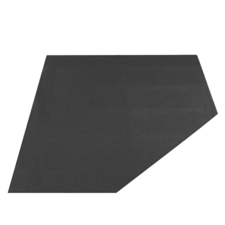 EVA 20mm Clipped Square Honed Slate Floor Plate (1000x1000) - Matt Black