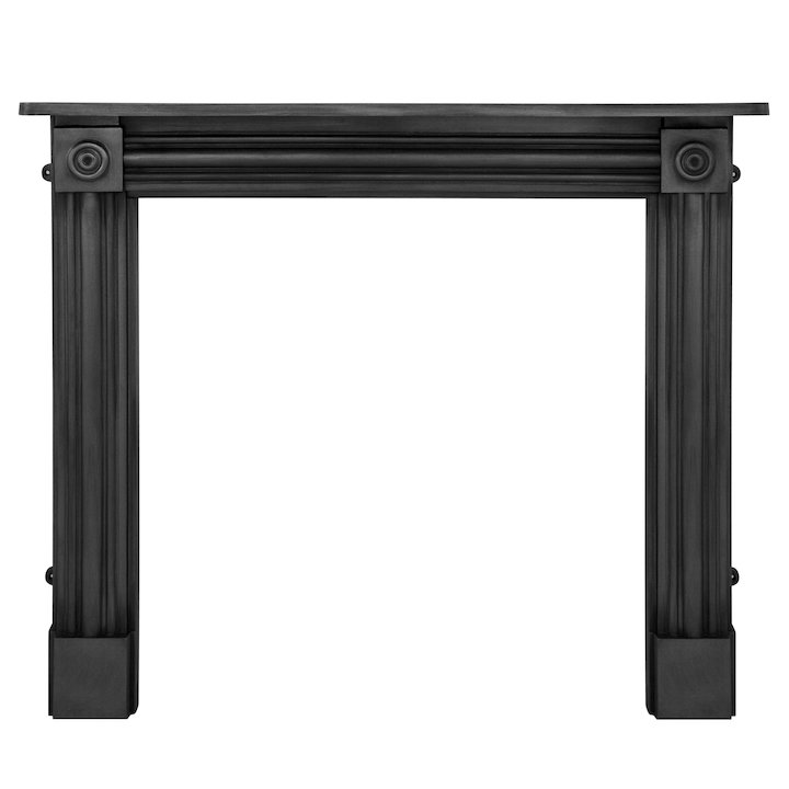 Carron Regent Cast-Iron Fireplace Surround - Black