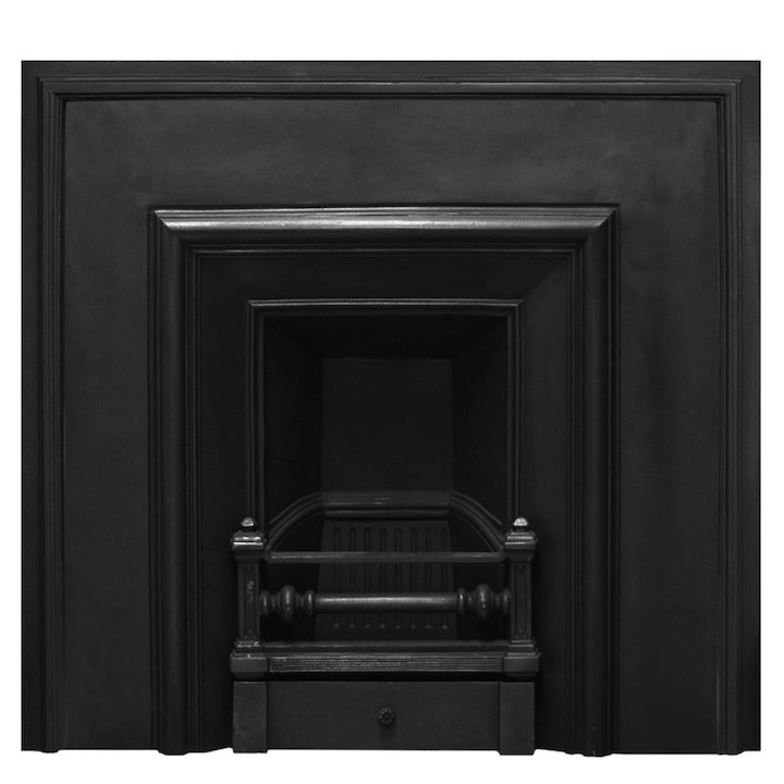 Carron Royal Narrow Cast-Iron Fireplace Insert - Black