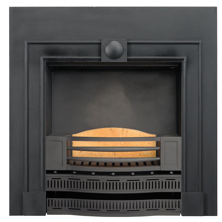 Stovax Kensington Cast-Iron Fireplace Insert - Black