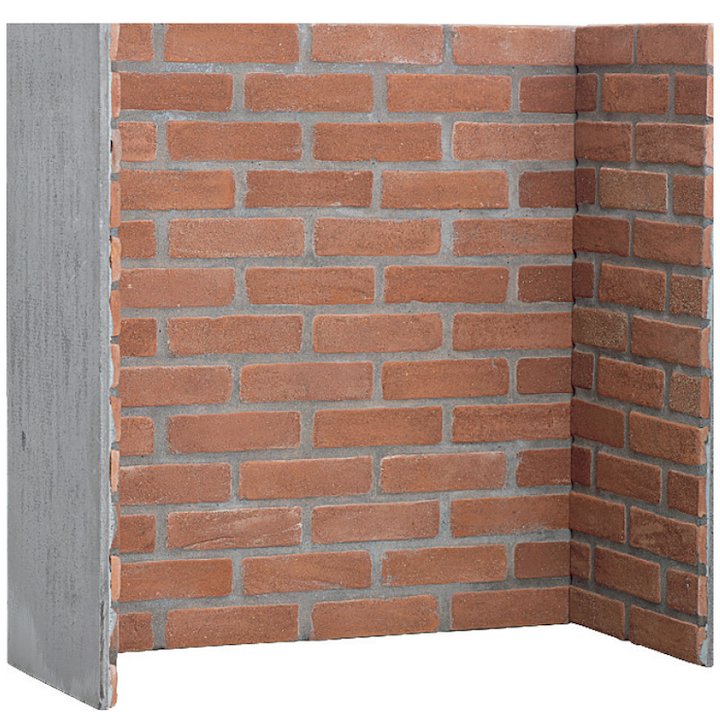 Gallery Red Brick Effect Chamber - Complete Lining Set - Red