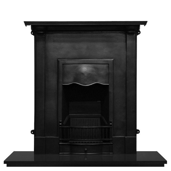 Carron Abingdon Cast-Iron Fireplace Combination - Black