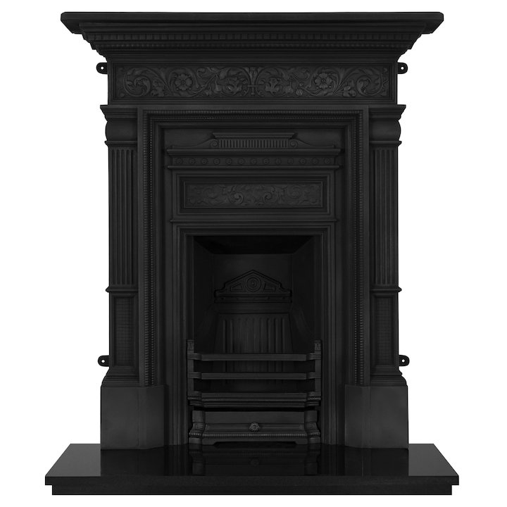 Carron Hamden Cast-Iron Fireplace Combination - Black