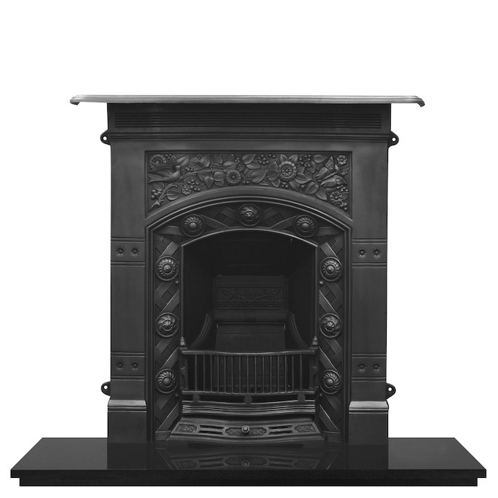 Carron Jekyll Cast-Iron Fireplace Combination - Black