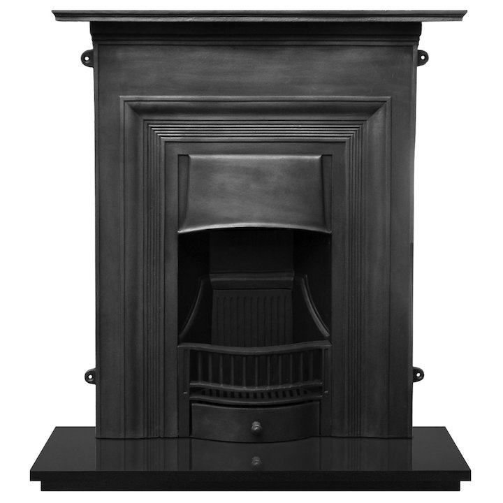 Carron Oxford Cast-Iron Fireplace Combination - Black