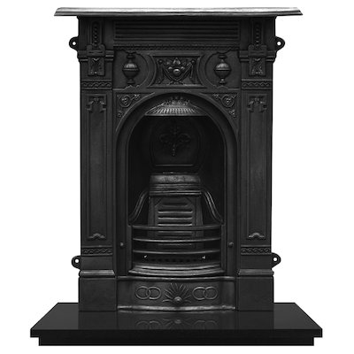 Carron Victorian Small Cast-Iron Fireplace Combination