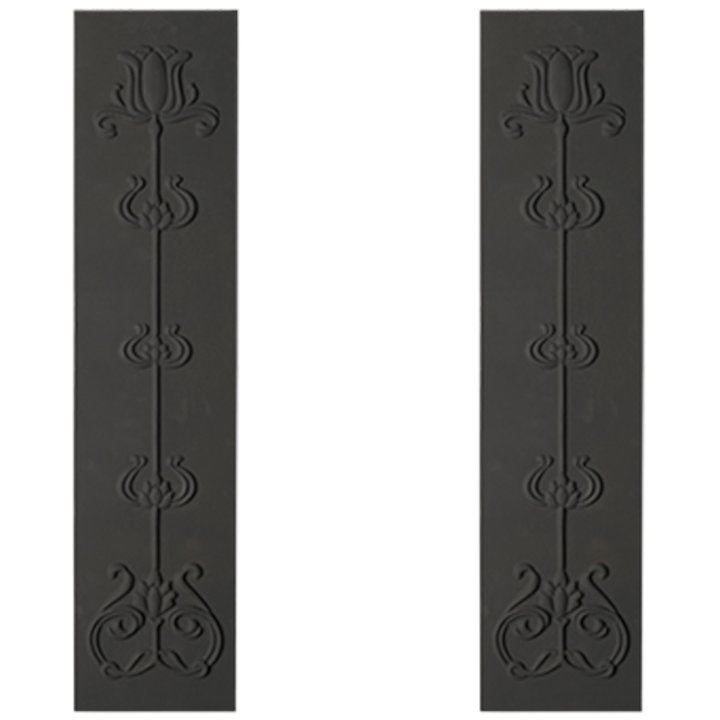 Cast Tec Tulip Cast Iron Fireplace Tile Panels Cast Iron Tile Panels