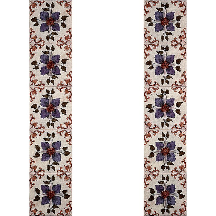 Gallery Lavenham Ceramic Fireplace Tile Set - Amethyst