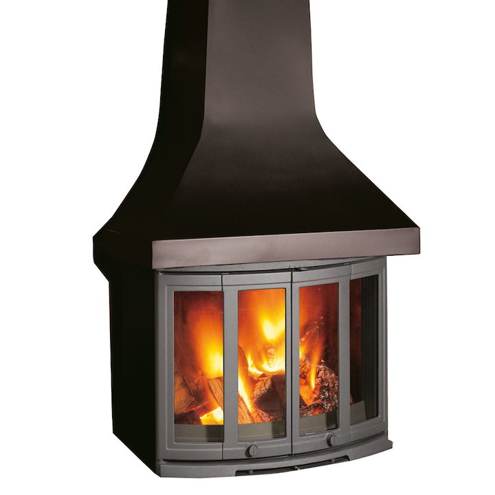 Dovre 2400 Wood Fireplace - Black