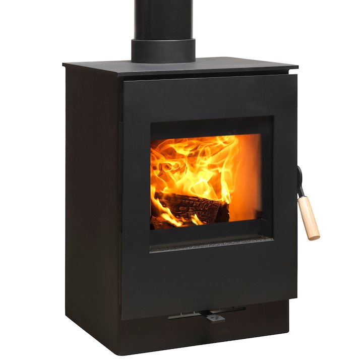 Burley Launde 4 Firecube Wood Stove - Black