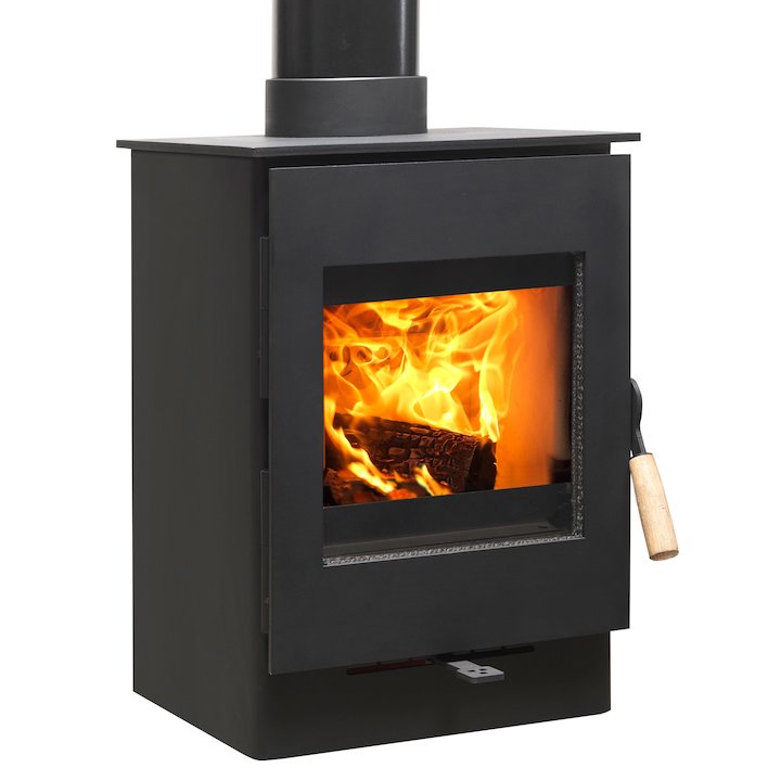 Burley Owston 3 Firecube Wood Stove - Black