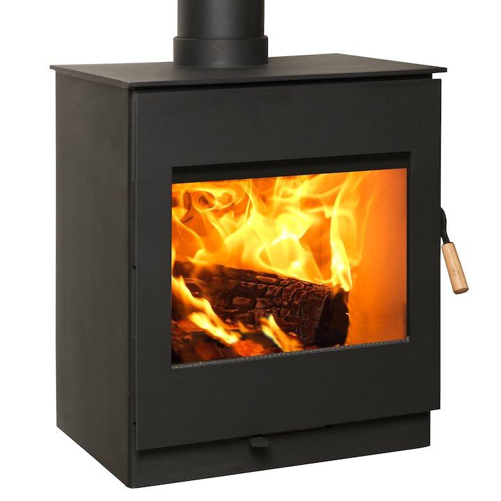 Burley Swithland 8 Firecube Wood Stove - Black