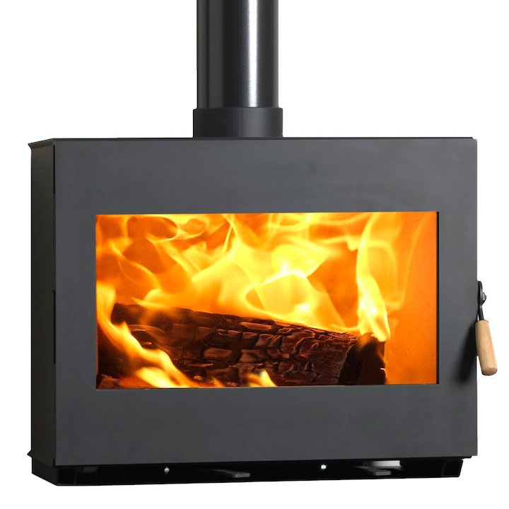 Burley Briary 7 Panoramic Wood Stove - Black