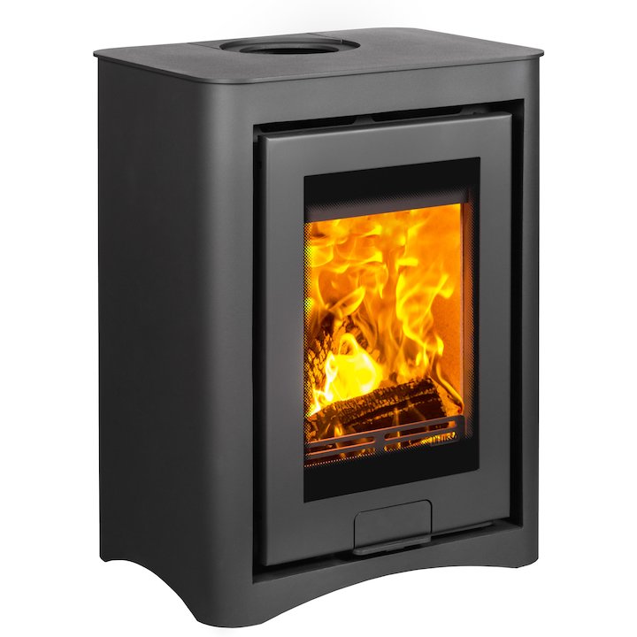 Di Lusso R4 Cube Wood Stove Black Arco - Black