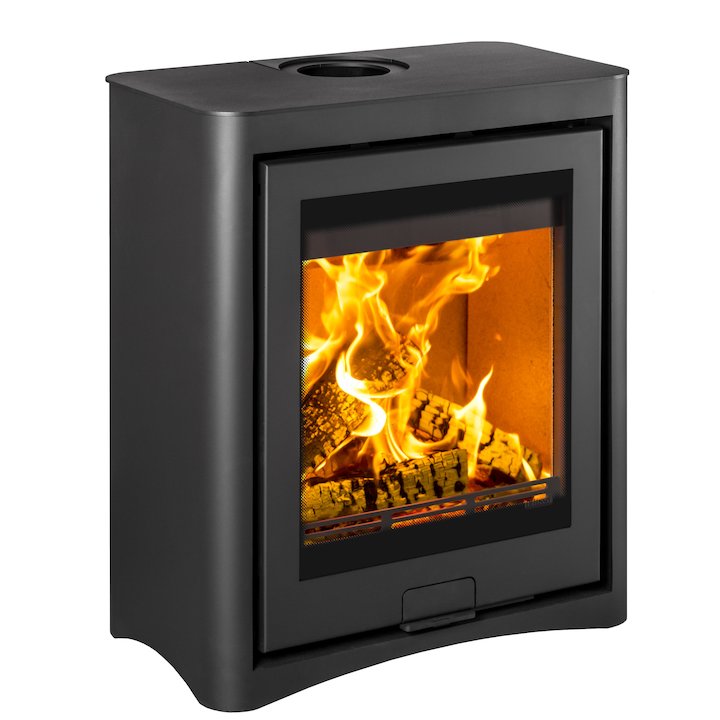 Di Lusso R5 Cube Wood Stove Black Arco - Black