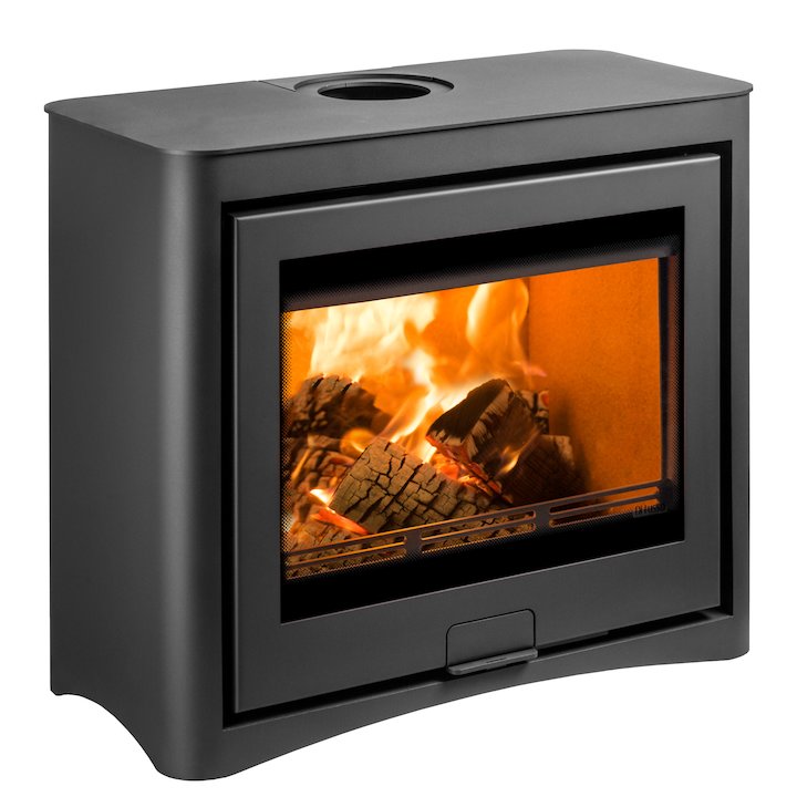 Di Lusso R6 Cube Wood Stove Black Arco - Black