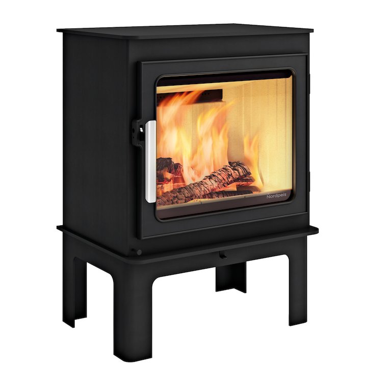 Nordpeis Glasgow Wood Stove - Black