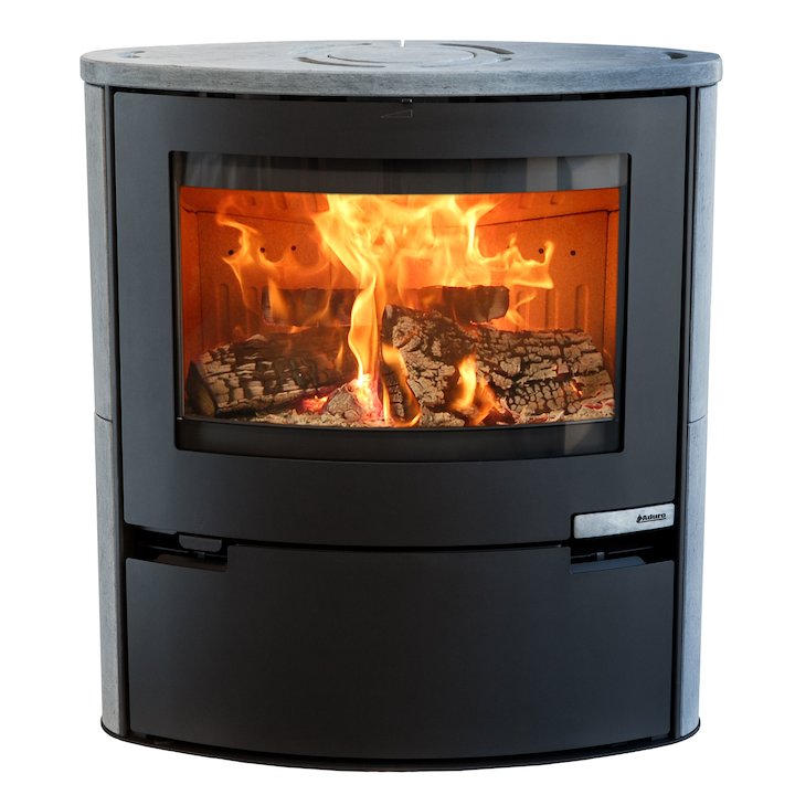 Aduro 15 Wood Stove Soapstone Metal Framed Door