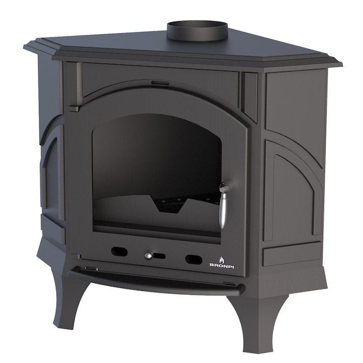 Bronpi Altea Wood Stove - Black