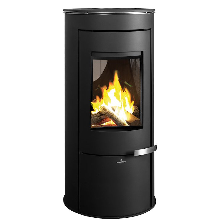 Bronpi Dover Round Wood Stove - Black