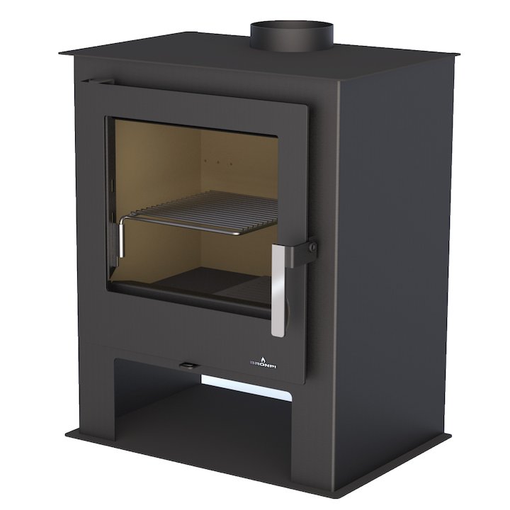 Bronpi Gijon Wood Stove - Black