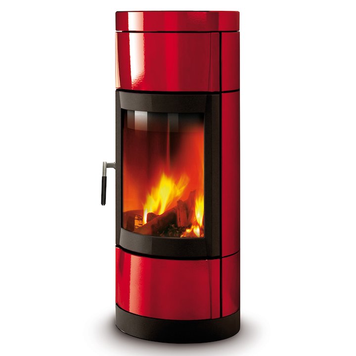 La Nordica Fortuna Wood Stove - Bordeaux