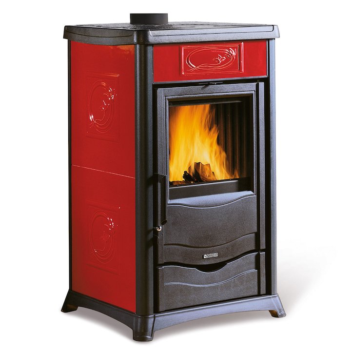 La Nordica Rossellla Plus Wood Stove - Bordeaux