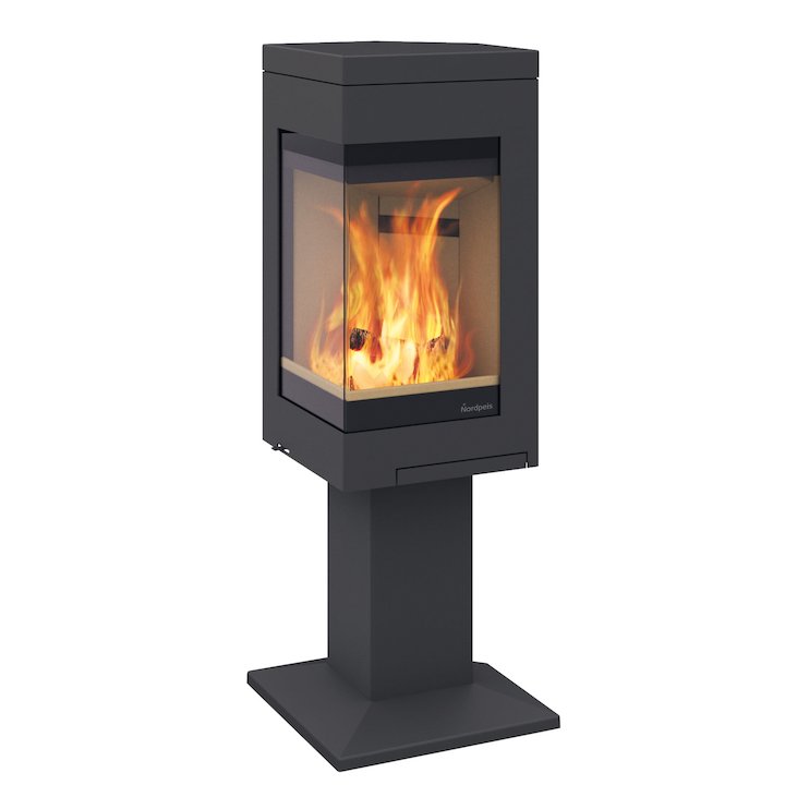 Nordpeis Quadro 1 Wood Stove - Black