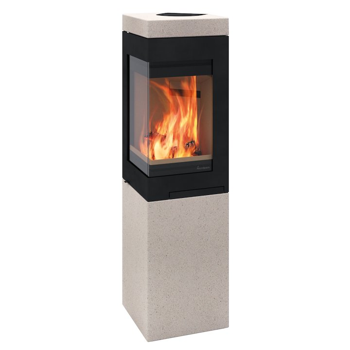 Nordpeis Quadro 2 Colorado Wood Stove - Grey