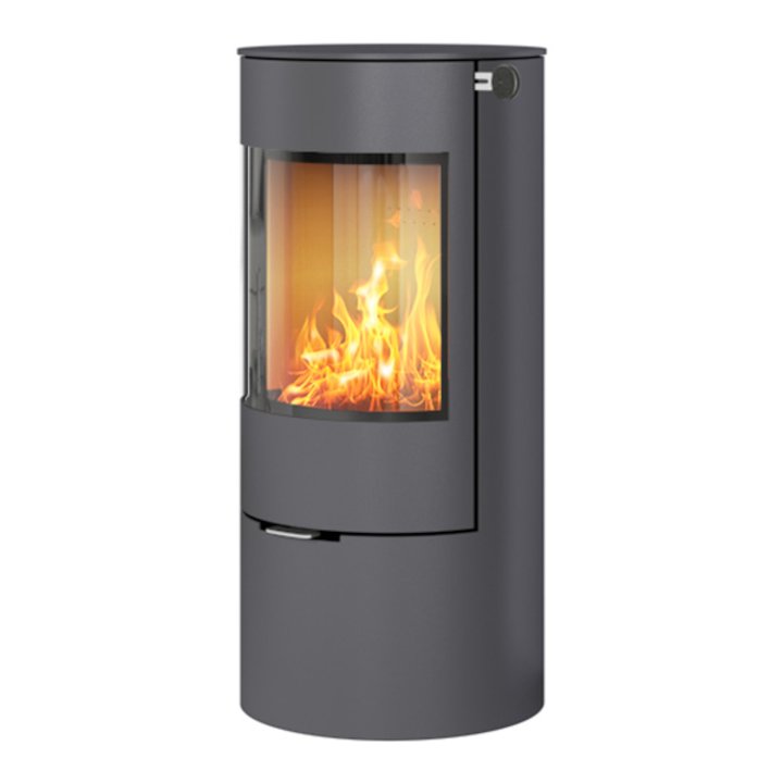 Rais Viva 100L Wood Stove Platinum Metal Framed Door Solid Sides - Platinum
