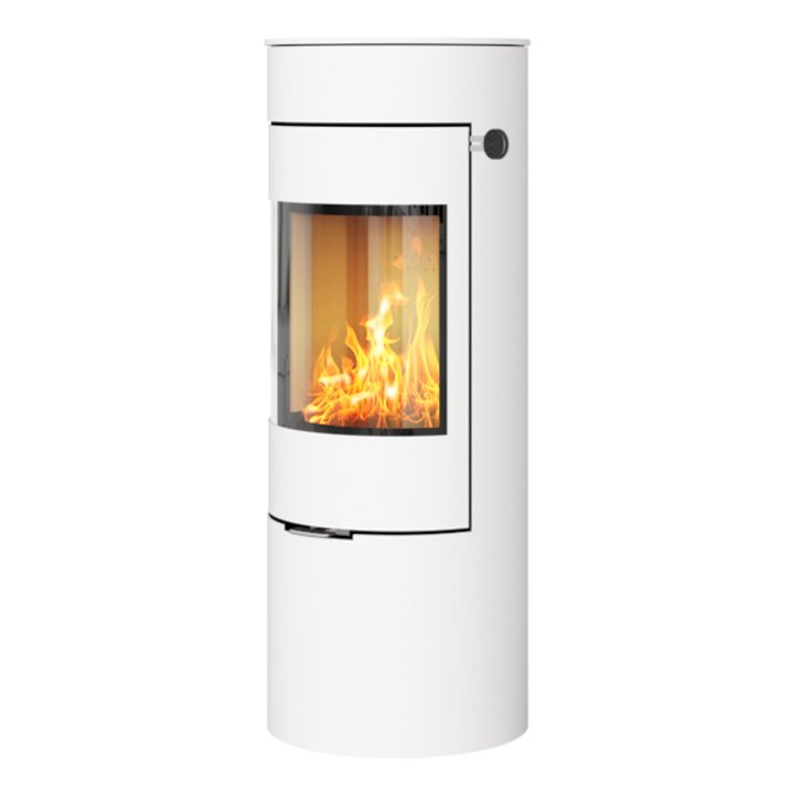 Rais Viva 120L Wood Stove White Metal Framed Door Solid Sides - White