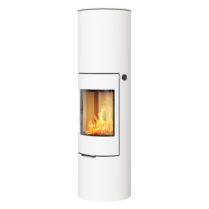 Rais Viva 160L Wood Stove White Metal Framed Door Solid Sides - White